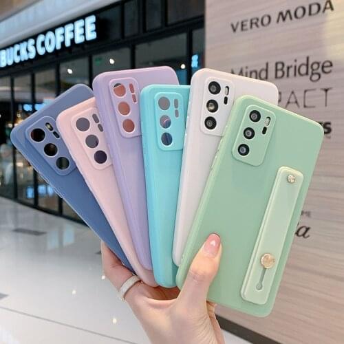 SoCouple Silicone Case for Samsung A51 A52 71 31 32 12 72 10 20 30 A21s S10 S21 S20 FE Plus Ultra Wrist Strap Phone Holder Cover