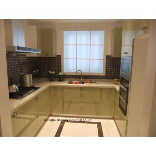 High gloss/lacquer kitchen cabinet mordern(LH-LA062)