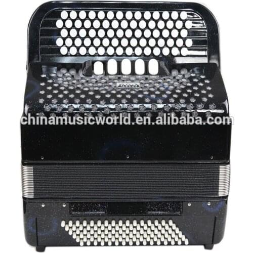 Afanti Super popular 72keys 96Bass Gloss black color Piano Accordion AFA-49 child toy accordion