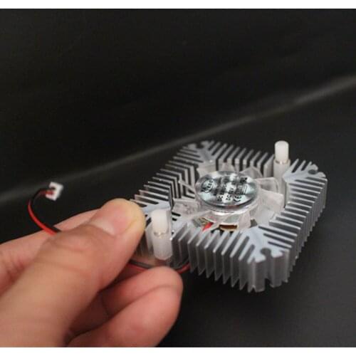 5W 10W High Power Led Heatsink With Fan Aluminium Cooling For 5W/10W Led 12V