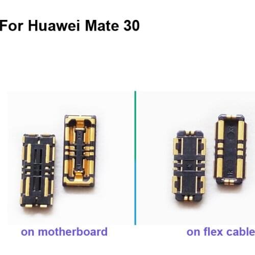 2PCS Inner FPC Connector Battery Holder Clip Contact For Huawei Mate 30 logic on motherboard mainboard on flex cable Mate30