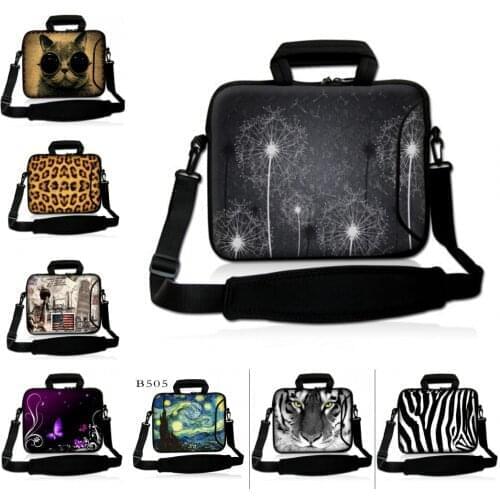 Waterproof wear-resistant laptop bag 12 13.3 14.6 15 15.6 inch Laptop Briefcase pu computer case shoulder bags men women