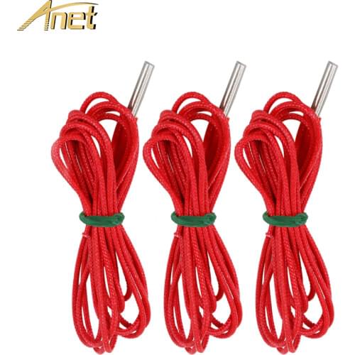 3Pcs/Lot Printer 3D Single Head Electric Heat Pipe 12V40W Stainless Steel Heating Pipe Special Reprap 3D Printer Accessories