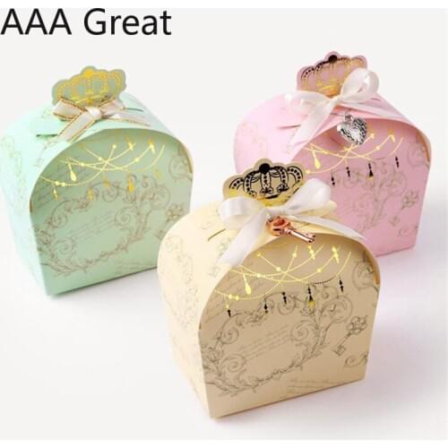 50Pcs/Lot Party Paper Box Gifts Box Candy Cookies Kids Birthday Boxes Decorations Gift Baby Shower Supplies Christmas Chocolate