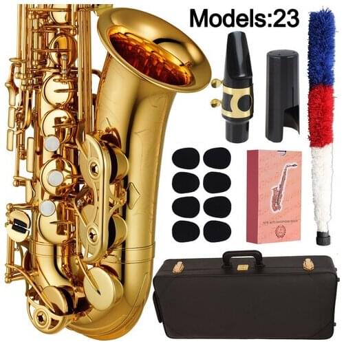 MFC Saxophone Alto 23 Professional Alto Sax Custom 23 Series High Saxophone Gold Lacquer With Mouthpiece Reeds Neck Case