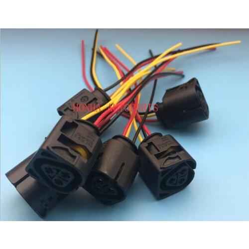 Free shipping 5 pcs 3 pin Ignition Coil Connector wire harness 320l 325Ci 325i 325ti 330Ci 330i E90 E46