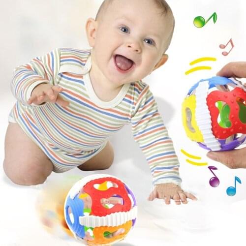 Brand Baby Toys Baby Rattle Ball Hand Grasp Bell Musical Educational Toy Baby Colorful Mobiles Birthday gifts