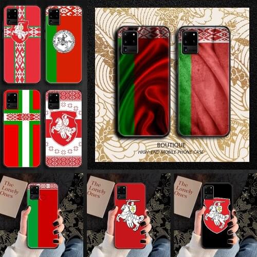 Republic of Belarus National flag Phone case For Samsung Galaxy Note 4 8 9 10 20 S8 S9 S10 S10E S20 Plus UITRA Ultra black tpu