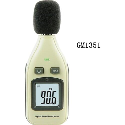 Brand LCD 30-130dB Digital Sound Level Meter Portable Mini Noise Sound Frequency Tester in Decibels Retail Package GM1351