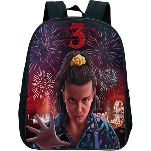 Kids Stranger Things Kindergarten Backpack Toddler Preschool Satchel Children Book Rucksack Cartoon School Backpack Child Gifts
