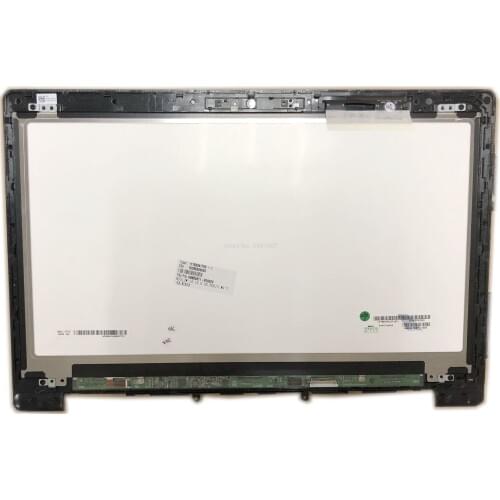 For Asus N501JW Laptop E 253591 94V-0 15639 BLACK LCD Touch Screen Digitizer Glass Assembly with Frame Bezel Replacement