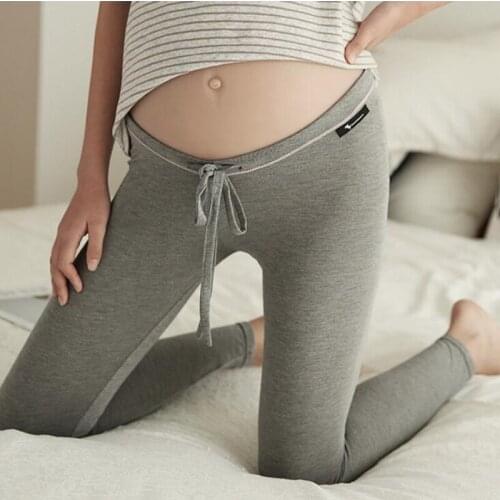 Thin Legging For Pregnant Women Clothes Maternity Pants Low Waist Belly Support Legging Belly Pregnancy Breathable