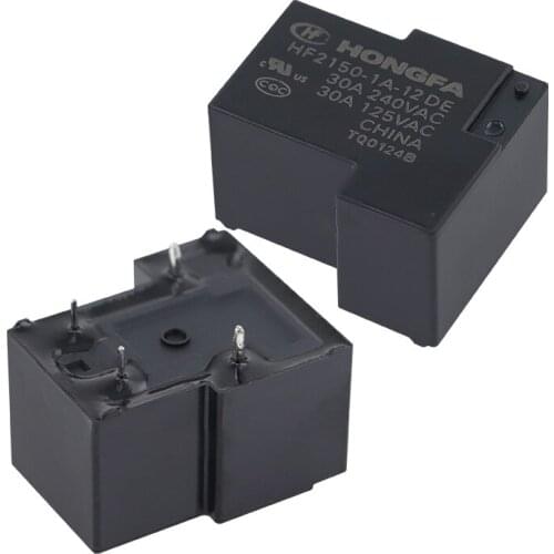 HOT NEW 12V relay HF2150-1A-12DE HF21501A12DE HF2150 1A 12DE A set of normally open DC12V 12VDC 12V 30A 4PIN