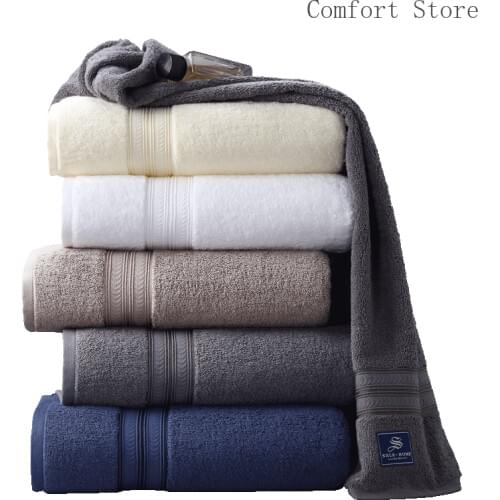 Luxury Hotel Bath Towel Pure Cotton Adult Soft White Increase Water Absorption Cotton Lovers Cotton Thick Towels Bathroom B5T26