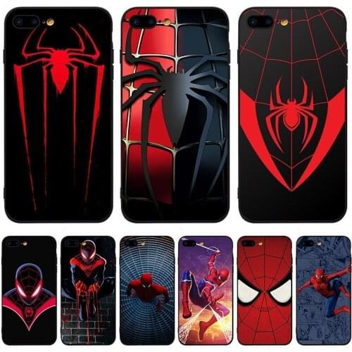 Disney Spider-Man Iron Man Silicone Phone Case Male Matte for iPhone 11Pro,11,11ProMax,X/XS,XR,XsMax,7/8,7Plus/8Plus