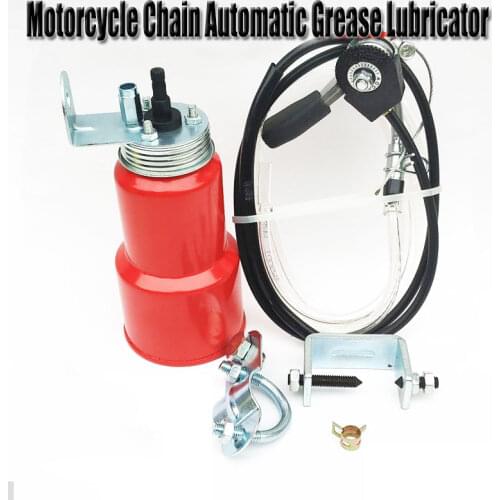 1Set Motorcycle Chain Automatic Grease Lubricator Chain Lubricator Oiler Oiler Maintenance General Modification Hand Control Lub