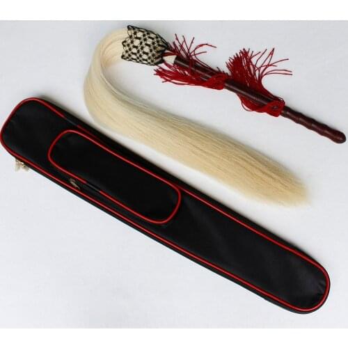 Really Ponytail Whisk Tai Chi Whisk Dust Whisk Buddha Dust Flies You Magic Sandalwood Handle Send Package