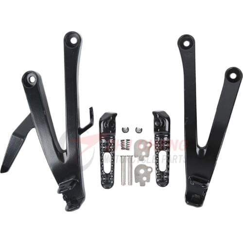Motorcycle Rear Footpegs Foot pegs Footrest Pedals Bracket For Honda CBR600RR CBR 600 RR 600RR 2007-2014 08 09 10 11 12 13