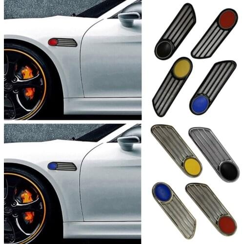 2 Pcs/Set Car Fenders Vent Hood Car Bonnet Air Intake Flow Grille Bonnet Vent Cover ABS Easy Mounting