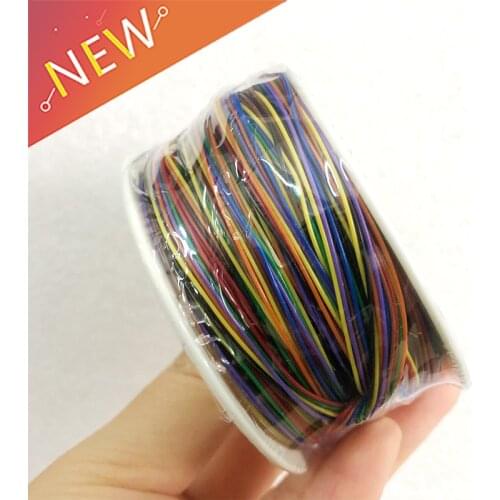 8 color Wrapping Wire 250 Meters AWG30 Cable ok wire jumper wire PVC Electronic conductor Wire Connector FOR PCB