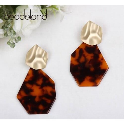 Beadsland Acetic Acrylic Drop Earrings Geometric Shapes Design Fashion Casual/Sporty Women Girls Dancing Party Gift 39998