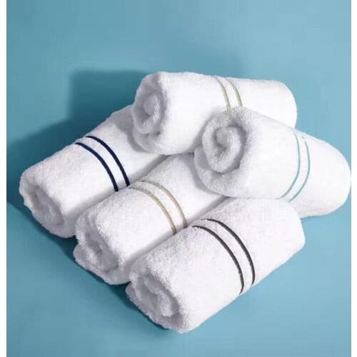 White Face Towel Custom Embroidery Bath Towel Personalized Customized Beach Towels Corporate Gift Logo Dropshipping Available