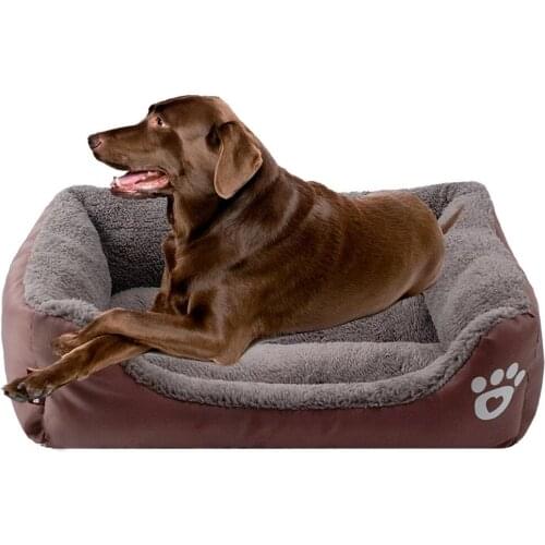 1.1M Large Square Dog Bed Dog Sofa Breathable Waterproof Anti-skid Bottom Soft Plush Warm and Comfortable Dog Sofa Bed