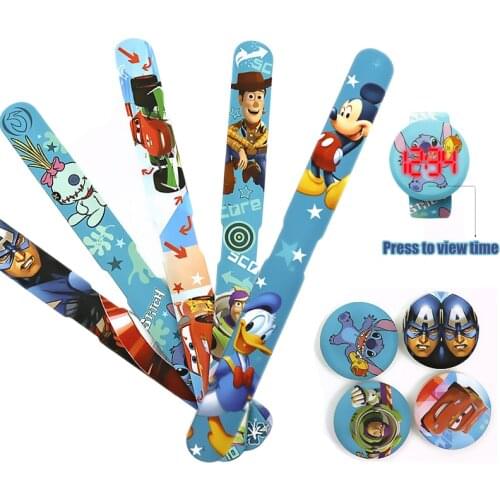 Disney series Mickey Minnie Lightning McQueen Captain America Lovely Children watch Childrens LED digital watch Reloj Infantil