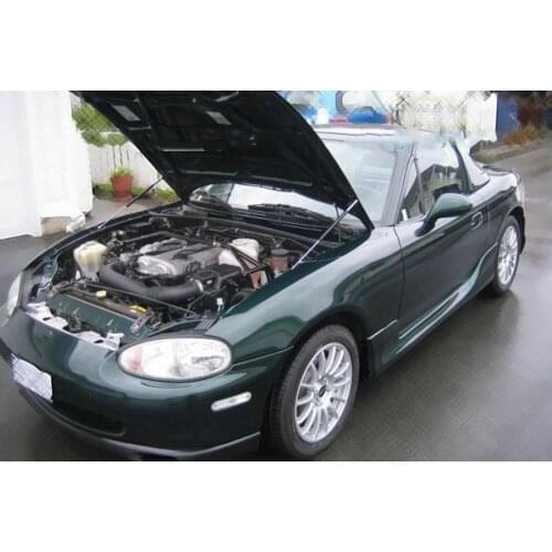 Front Hood Bonnet Gas Struts Lift Support Shock Damper Carbon Fiber For 1988-2005 Mazda Miata MX-5 MX5 NA NB