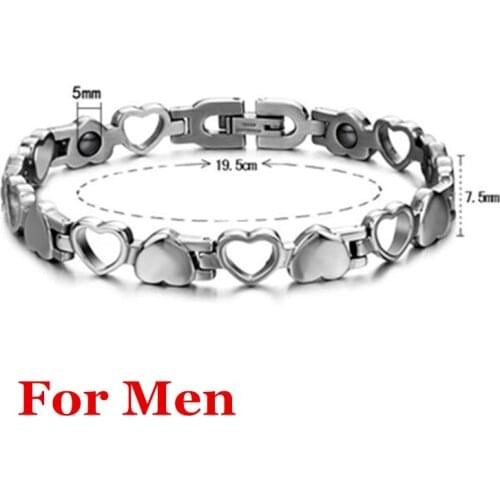 HQ Wholesales Bracelets for Men Health Magnetic Energy Bangles Fashion Sports Wristband for Lovers Stock Selling with Gift Box