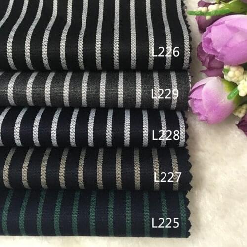 Classic striped suit fabric wool fabric and suit wide leg pants coat dress manual DIY