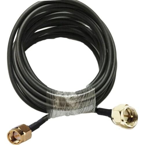 RG58 50-3 Antenna Coaxial Pigtail SMA Male to F male WIFI cable 1m 3m 5m 10m 15m 20m