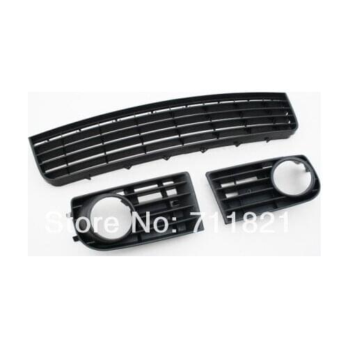 Front Bumper Lower Grille Set For VW Golf MK5 Non-GTI Version