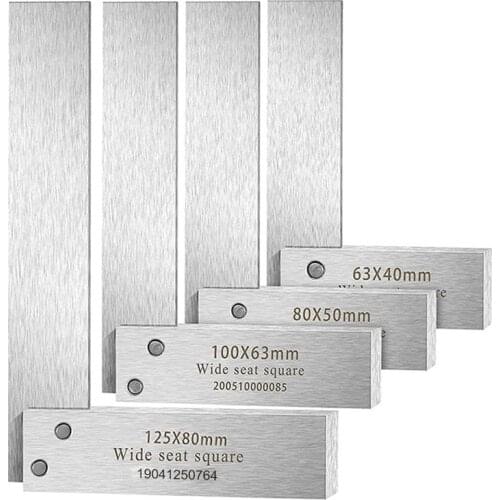 Machinist Square Set,2Inch,3Inch,4Inch & 6Inch Squares Machinist Square Mechanical Engineer Square,Wide Base Square Tool