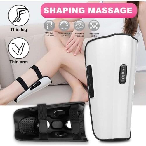 5Modes EMS Leg Massager Pressotherapy Foot Calf Massage Air Compression Circulation Knee Pad Brace Varicose Veins Physiotherapy