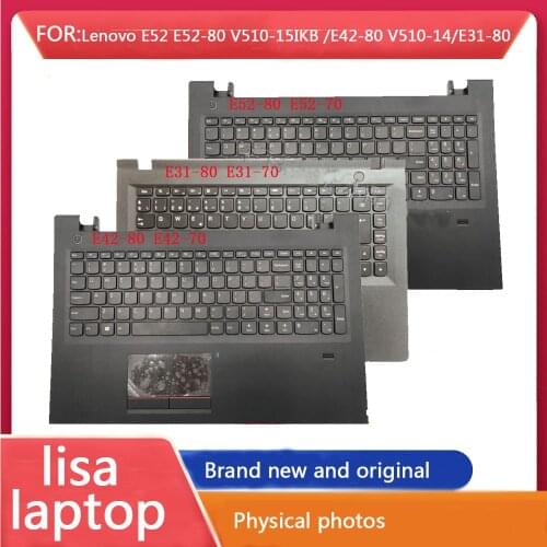 NEW Laptop Palmrest Upper Case Keyboard Touchpad/Bottom Base For Lenovo E52 E52-80 V510-15IKB /E42-80 V510-14/E31-80