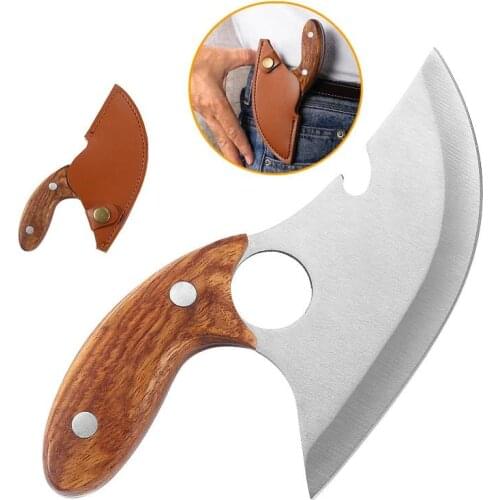 Stainless Steel Boning Knife Butcher Chef Knife Outdoor Survival Hunting Knife Fish with Knife Cover
