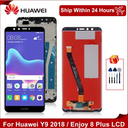 Original For Huawei Y9 2018 LCD Y9 pro 2018 Display Enjoy 8 Plus Touch Screen Digitizer Y9 prime 2018 Replacement Assembly Parts