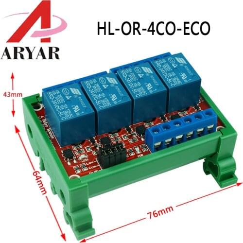 One 4 Channel 5V / 12V Relay Module Board Shield with Optocoupler Support High and Low Level Trigger for Arduino