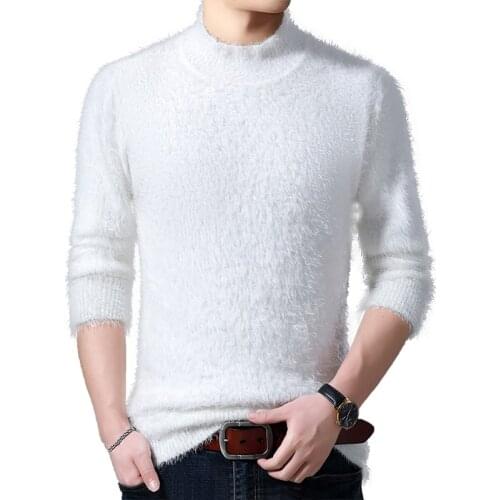 Winter white mens pullover sweater long sleeve blue red black sweater men fashion casual sweaters size s-4xl