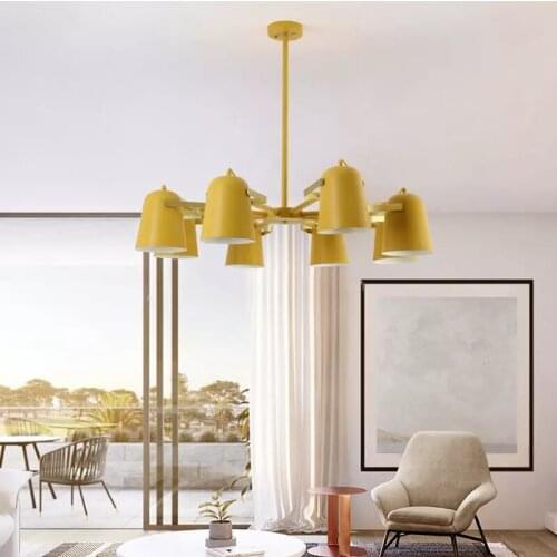 Nordic modern LED bedroom lamp study room chandelier childrens room eye protection lamp apartment hall lamp