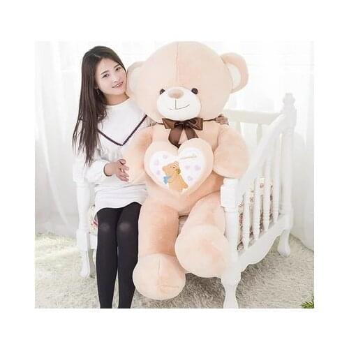 High quality goods , bowtie design love heart teddy bear large 120cm plush toy doll hugging pillow, Christmas gift x045