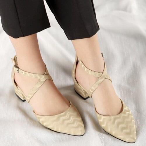 Tonar Toju Cream Suede Pattern Women 'S High-Heeled Shoes Cross Tie Detail Summer Casual and Stylish