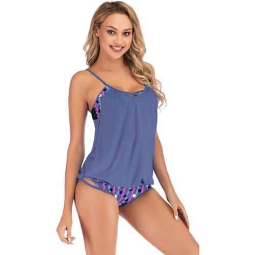 2019 Summer Sexy Swimwear Women Beach Wear Bathing Suit Biquini Femme Two-Piece Separates Swimming Suit Mujer Bodysuit Plus Size