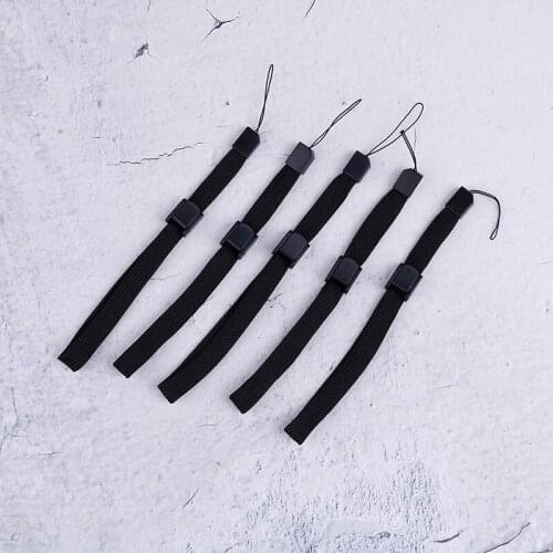 5pcs 18cm Black wrist strap lanyard hand grip string for nintendo wii remote controller