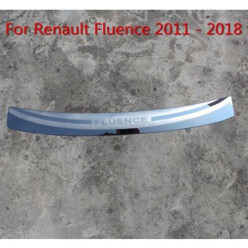 Car-styling Stainless Steel Ultra-thin Rear Windowsill Panel,rear Bumper Protector Sill For Renault Fluence 2011 - 2018