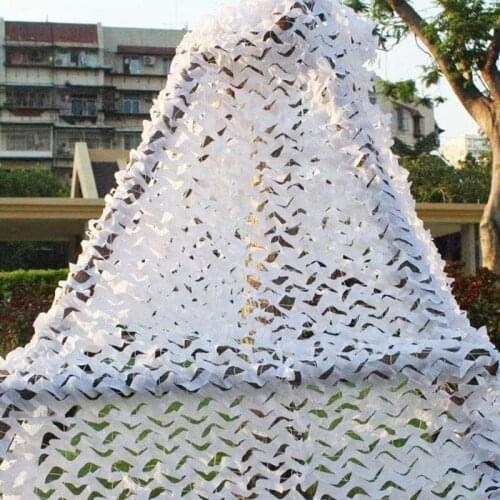 White Camouflage Net Hunting Military Camouflage Nets Outdoor Camping Shelter Hide Netting Car Covers Garden Bar Decoration