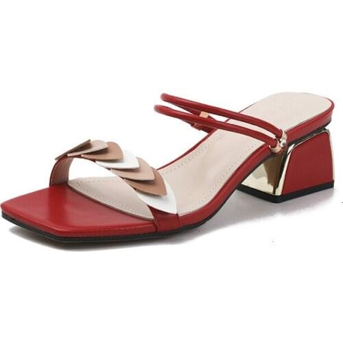 Womens Sandals 2021 Lace-up Fashion Womens Shoes Summer 5cm High Heels Fetish Pumps Office Womens Slippers