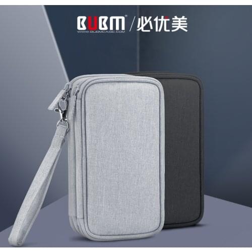 BUBM HDD Case Protect Bag Box USB Cable Charger Pouch Power Bank Storage Case for 20000mAh Romoss Charger