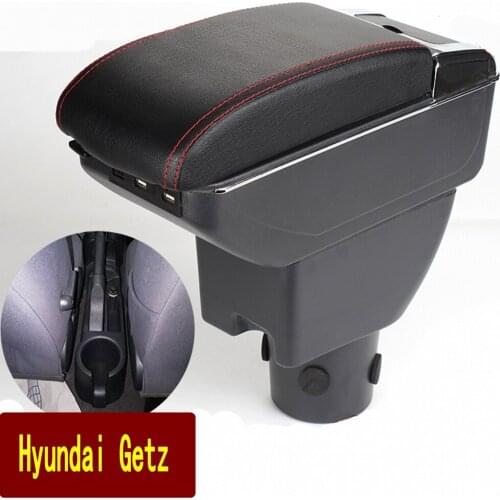 For Hyundai Getz Armrest Box Hyundai Getz Universal Car Central Armrest Storage Box cup holder ashtray modification accessories
